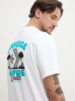 Converse t-shirt bawełniany biały