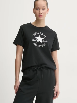 Converse t-shirt bawełniany czarny