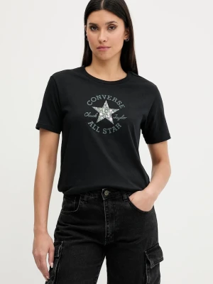 Converse t-shirt bawełniany czarny