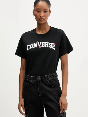 Converse t-shirt bawełniany czarny