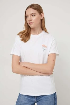 Converse t-shirt bawełniany damski kolor biały