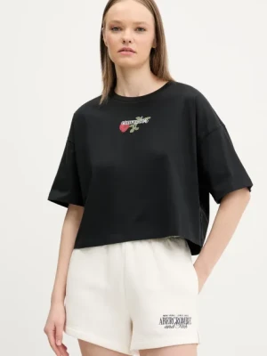 Converse t-shirt bawełniany damski kolor czarny 10028306-A02