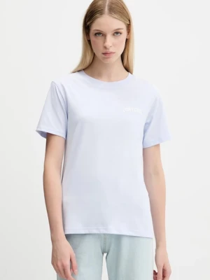 Converse t-shirt bawełniany damski kolor niebieski 10028336-A02