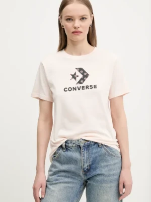 Zdjęcie produktu Converse t-shirt bawełniany damski kolor różowy 10027386-A02