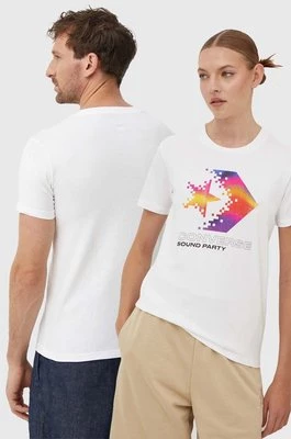 Converse t-shirt bawełniany kolor beżowy z nadrukiem 10026364-A04