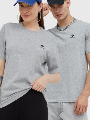 Converse t-shirt bawełniany kolor szary