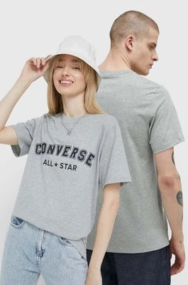 Converse t-shirt bawełniany kolor szary z nadrukiem 10024566.A03-VINTAGEGRE