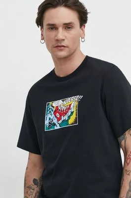 Converse t-shirt bawełniany męski kolor czarny z nadrukiem