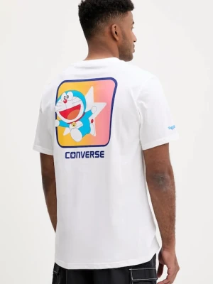 Converse t-shirt bawełniany X DORAEMON GRAPHIC kolor biały z nadrukiem 10028893.A01