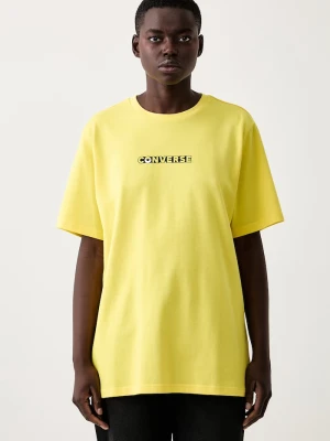 Converse T-shirt bawełniany x Minions & Monsters żółty