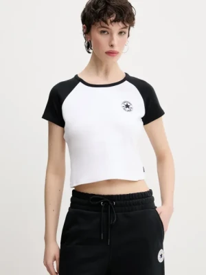 Converse t-shirt damski kolor biały 10027396-A01