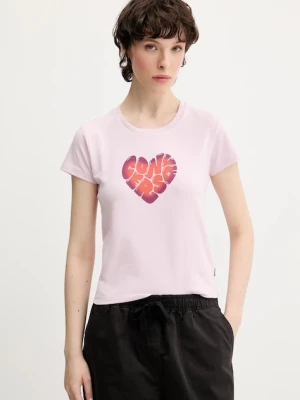 Converse t-shirt damski kolor różowy 10028331-A01