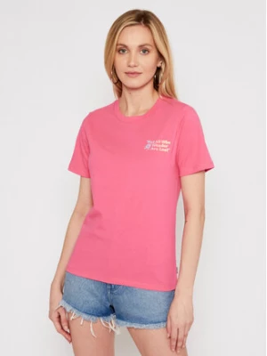 Converse T-Shirt Exploration Team 10022260-A03 Różowy Standard Fit