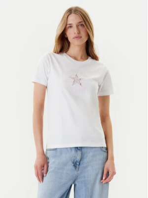 Converse T-Shirt Floral Chuck Taylor 10027751-A01 Biały Regular Fit