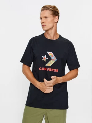 Converse T-Shirt Star Chevron Block Infill Ss Tee 10025280-A01 Czarny Regular Fit