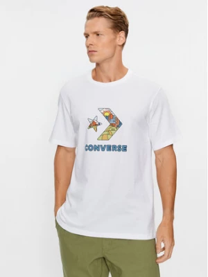 Converse T-Shirt Star Chevron Block Infill Ss Tee 10025280-A02 Biały Regular Fit