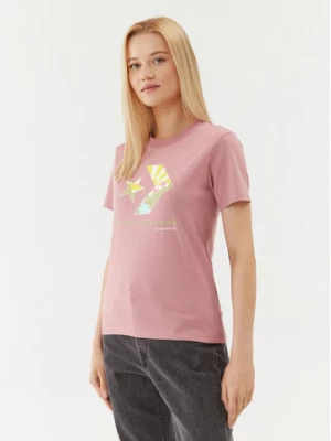 Converse T-Shirt Star Chevron Infill Tee 10025214-A03 Różowy Regular Fit