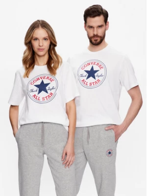 Converse T-Shirt Unisex Go To All Star Patch 10025459-A03 Biały Standard Fit