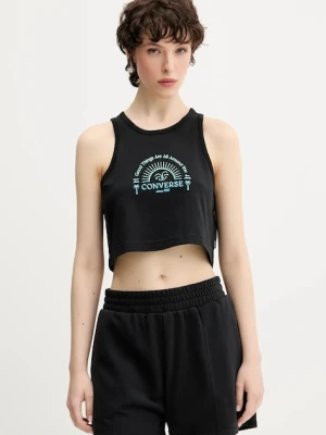 Converse top bawełniany kolor czarny 10027755-A01