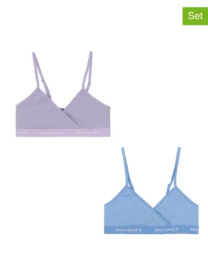 Converse Topy (2 szt.) w kolorze fioletowym i błękitnym rozmiar: 158-170