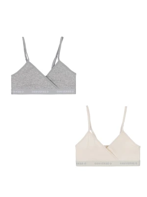 Converse Topy (2 szt.) w kolorze szarym i beżowym rozmiar: 128-140