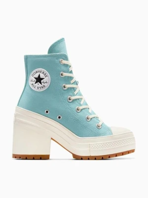 Converse trampki Chuck 70 De Luxe Heel Platform kolor turkusowy A08279C