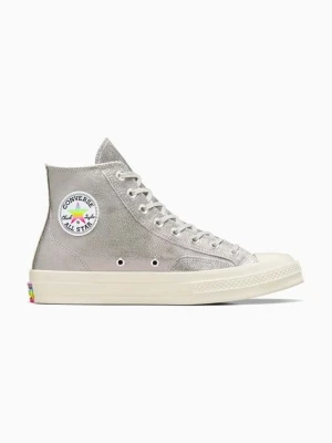 Converse trampki Chuck 70 Hi Pride kolor srebrny A10214C