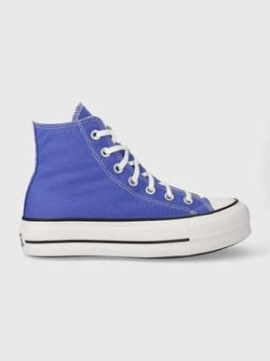 Converse trampki Chuck Taylor All Star Lift damskie kolor niebieski A05699C