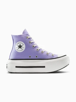 Converse trampki Chuck Taylor All Star Lift Double Stack damskie kolor fioletowy A15206C