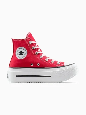 Converse trampki Chuck Taylor All Star Lift Double Stack kolor czerwony A15542C