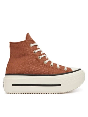Converse Trampki Chuck Taylor All Star Lift Double Stack Platform Deer A17883C Brązowy