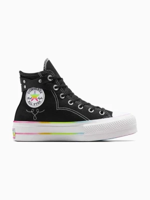 Converse trampki Chuck Taylor All Star Lift Hi Pride damskie kolor czarny A10218C