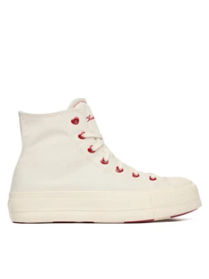 Converse Trampki Chuck Taylor All Star Lift Platform Hearts A19058C Biały