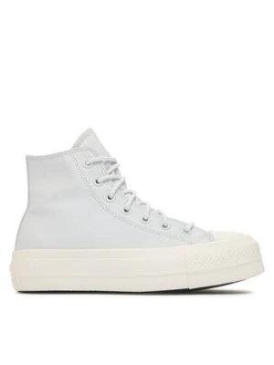 Converse Trampki Chuck Taylor All Star Lift Platform Leather A05248C Błękitny