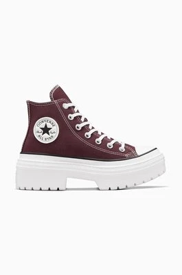 Converse trampki Chuck Taylor All Star Lugged Heel damskie kolor bordowy A09401C