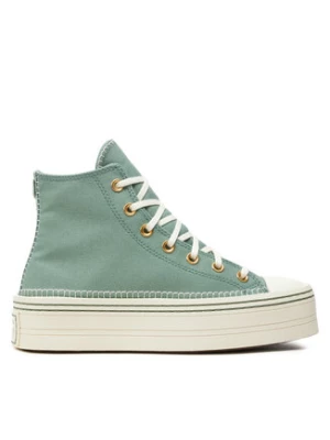 Converse Trampki Chuck Taylor All Star Modern Lift Platform Crafted Stitching A07547C Zielony