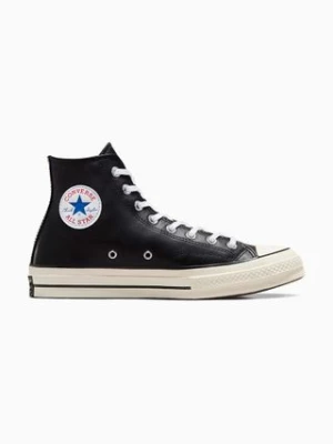 Converse trampki skórzane Chuck 70 HI kolor czarny A07200C