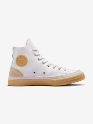 Converse trampki skórzane Chuck 70 Premium Craft męskie kolor biały A03085C-WHITE