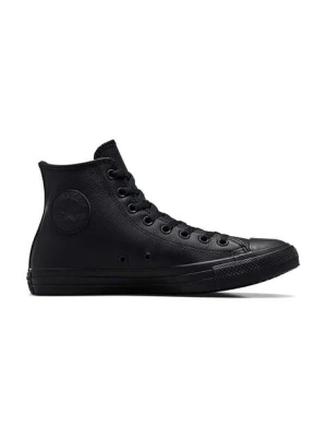 Converse trampki skórzane Chuck Taylor All Star Hi Black Mono męskie kolor czarny 135251C