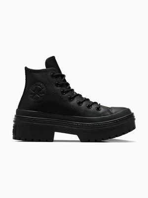 Converse trampki skórzane Chuck Taylor All Star Lugged Heel damskie kolor czarny A11548C