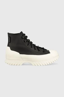 Converse trampki skórzane Chuck Taylor All Star Lugged Winter kolor czarny 172057C-BLACK