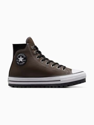 Converse trampki skórzane Chuck Taylor AS City Trek Waterproof męskie kolor beżowy A05576C