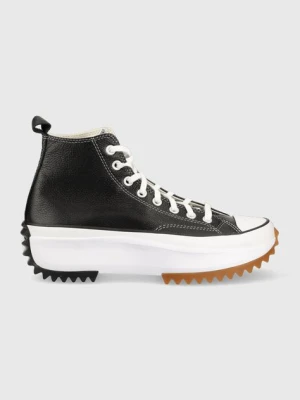 Zdjęcie produktu Converse trampki skórzane Run Star Hike Platform kolor czarny A04292C