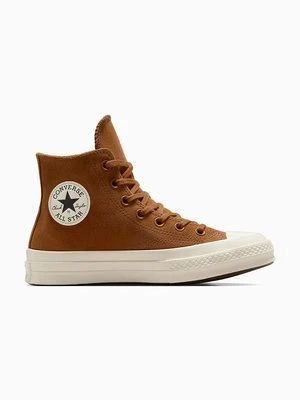 Converse trampki zamszowe Chuck 70 kolor brązowy A11135C