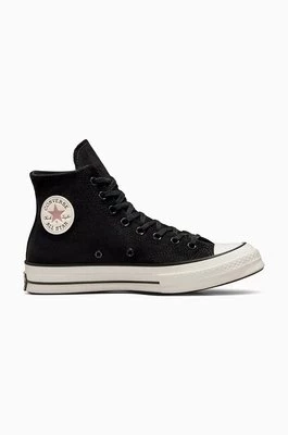 Converse trampki zamszowe Chuck 70 kolor czarny A09474C