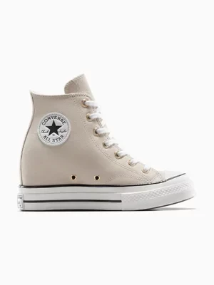 Converse trampki zamszowe Chuck 70 Wedge kolor beżowy A13833C