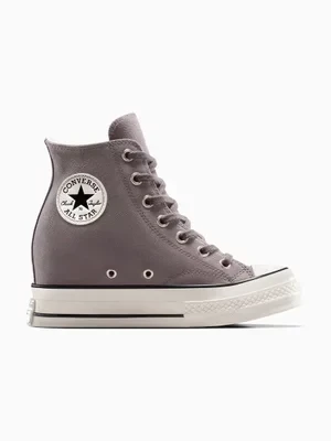 Converse trampki zamszowe Chuck 70 Wedge kolor brązowy A13834C