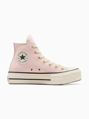 Converse trampki zamszowe Chuck Taylor All Star Lift kolor różowy A13823C