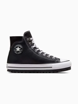 Converse trapery skórzane Chuck Taylor All Star City Trek kolor czarny A04480C