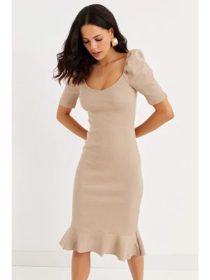 Cool and sexy Sukienka w kolorze beżowym rozmiar: L